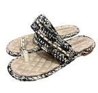Chanel Tweed Thong Sandals