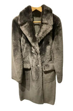 Yves Salomon Relaxed Style Grey Lamb Shearling Coat
