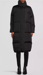 Belstaff Black Grasmore Down Filled Puffer Coat.