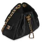 Chanel Black Quilted Caviar Mini Chanel 25 Hobo 26P