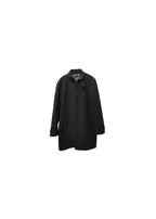 Wool Blend Dark Grey Long Coat
