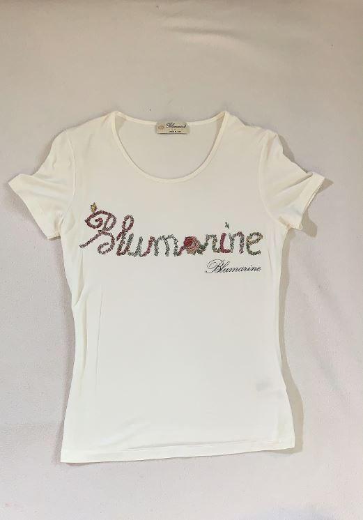 White Logo Print Cotton Jersey T-Shirt