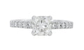 Verde 1ct IGI Certified Lab-grown Cushion Cut Diamond Ring