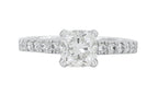 Verde 1ct IGI Certified Lab-grown Cushion Cut Diamond Ring