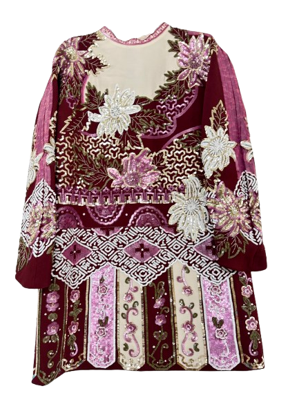 Sequin Embroidered Mini Dress
