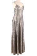 Dior Silver Sequin Low Back Gown