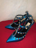 Valentino Blue Rockstud Heels