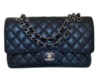 Chanel Medium Black Classic Caviar Double Flap Bag
