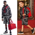 Dolce & Gabbana Kids 7-8Y Crown Print Zip Hoodie