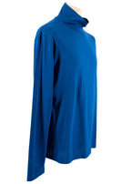 Royal Blue Cotton Turtle neck Top