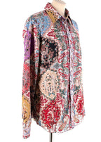 Etro Paisley Print Cotton Slim Fit Shirt