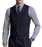 Polo Ralph Lauren Navy Pinstripe Waistcoat