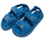 Chanel Blue  Denim Dad Sandals