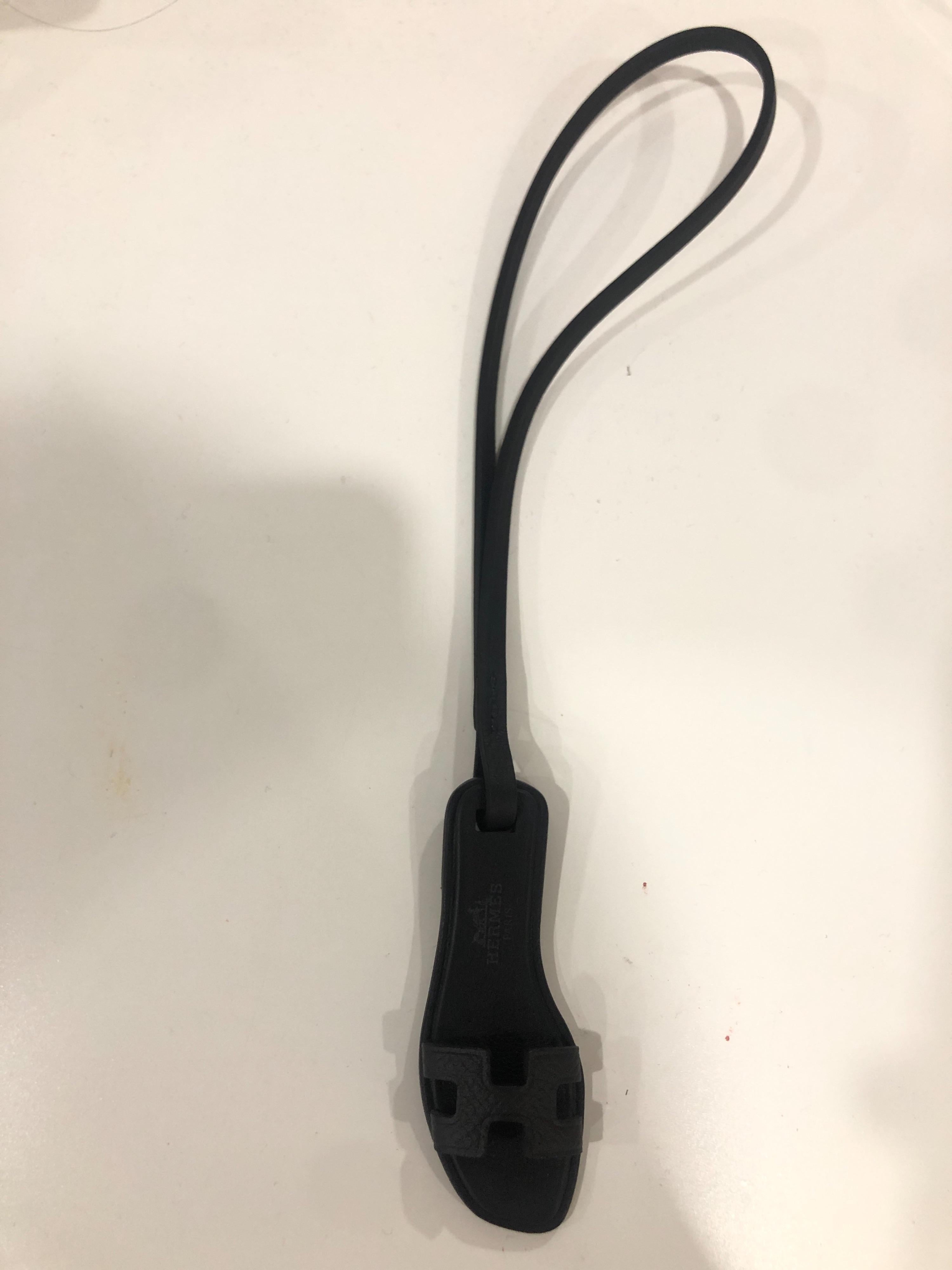 Black Leather Oran Nano Charm