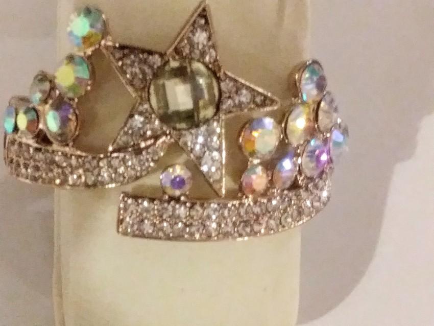 Bespoke Crystal Embellished Shooting Star Cuff