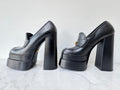 Versace Black Platform Loafers