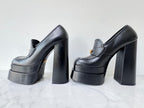 Versace Black Platform Loafers