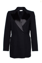 Dries Van Noten Black Wool Jacket W/Satin Lapels