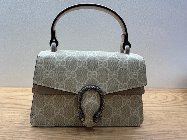 Gucci Dionysus Beige Mini Top Handle Bag
