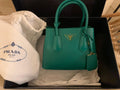 Emerald Green Double Saffiano Mini Bag