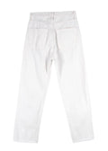 Agolde White Mid Rise Straight Leg Jeans