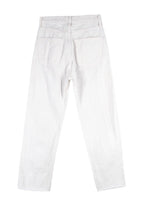 Agolde White Mid Rise Straight Leg Jeans