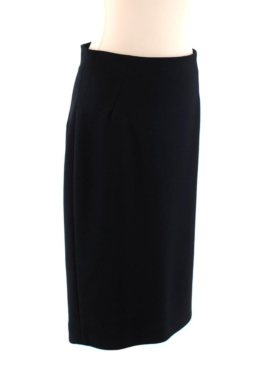 Yves Saint Laurent Vintage Black Pencil Skirt