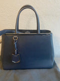 Fendi Blue leather 2Jours Tote Bag