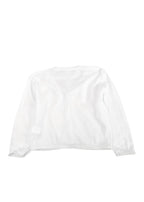 Bonpoint Kids White Knit Cardigan