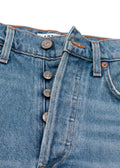 Agolde Blue Denim Mini Skirt