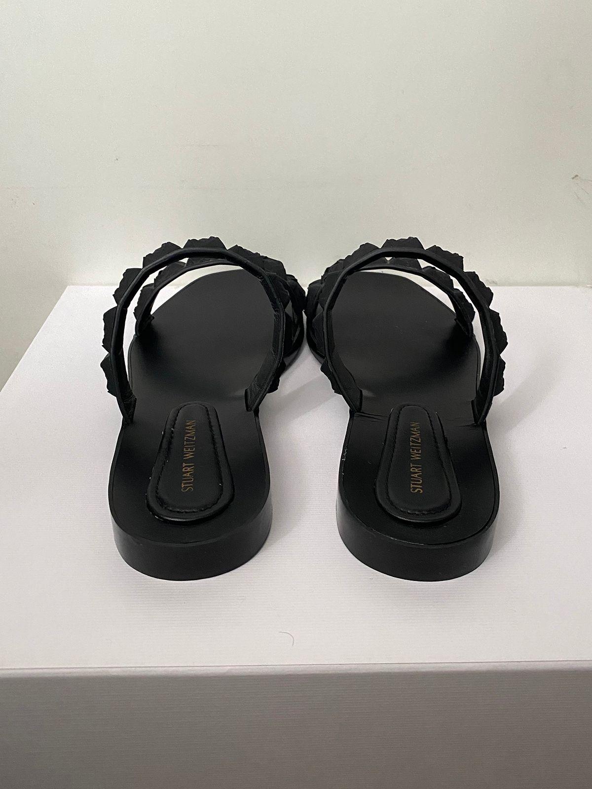 Stuart Weitzman Rosita Rubber Flat Sandals