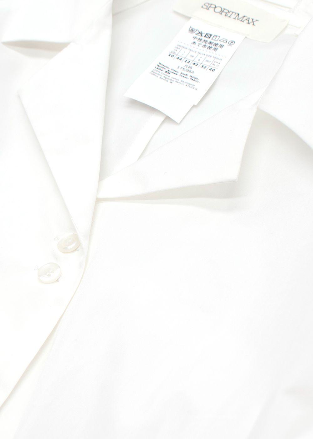 Sportmax Fitted White Shirt