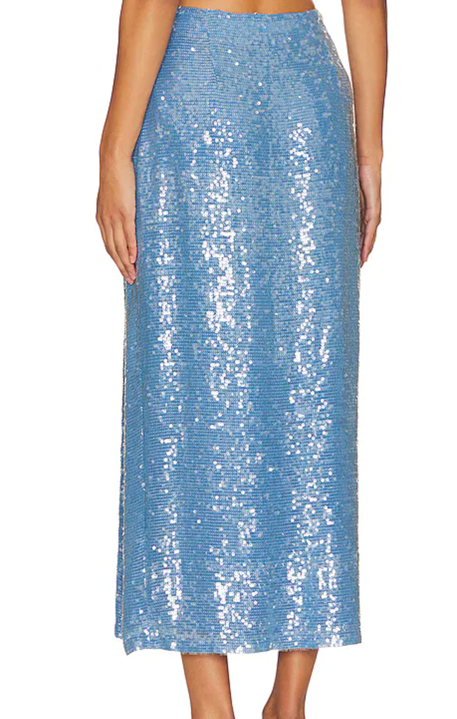Lapointe Blue Sequin Skirt