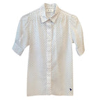 MIH Jeans Dotted White Blouse