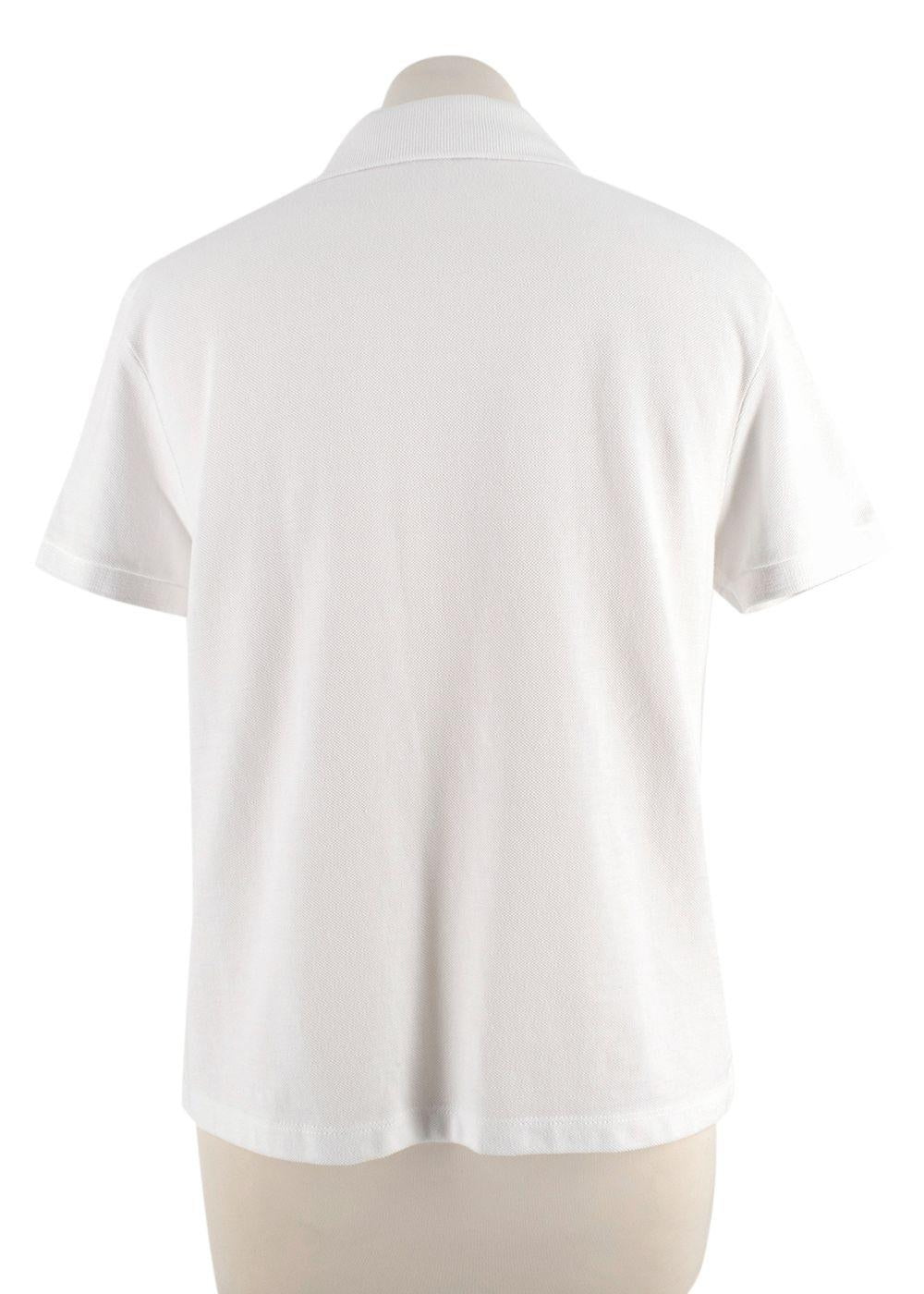 JW Anderson White Cotton Polo Shirt