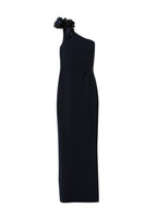 Marchesa Notte One Shoulder Floral Applique Gown