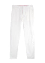 Pink House Mustique White Linen-blend Trousers