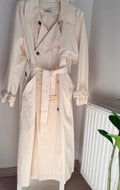 Nour Hammour Cream Harriet Trench Coat