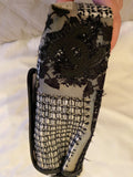 CC PVC Patchwork Embroidered Flap Bag