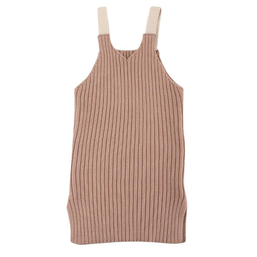O'ahu Pink Ribbed Knit Tank Dress