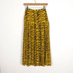 Yellow Tiger Print Rose Skirt