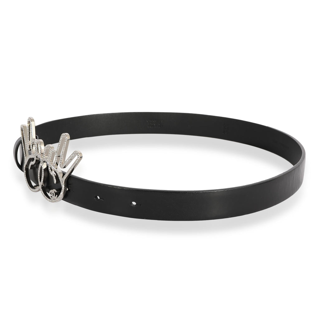 Chanel  Crystal Peace Sign Emoji Belt 65/26