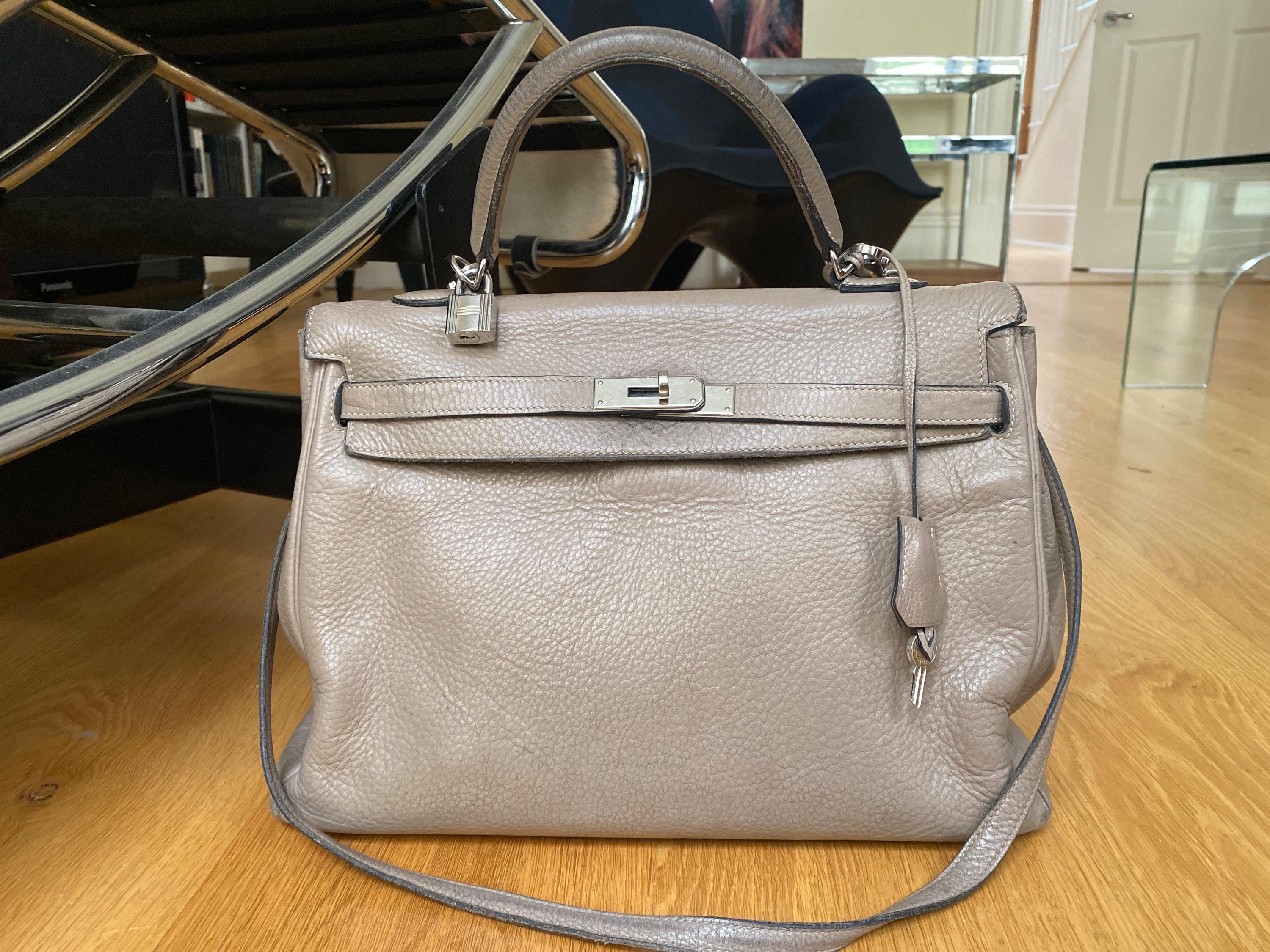 Clemence Leather Kelly 35 PHW