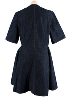 Dior Crystal Embroidered A-line Denim Dress