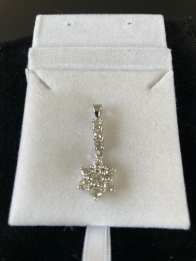 Bespoke 18ct White Gold Diamond Star Pendant