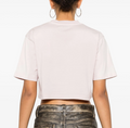 Off-White Rubberised-Logo Cropped T-shirt