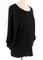 McQ By Alexander McQueen Black Kimono T-Shirt Top