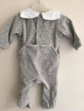 Jacadi grey velvet bodysuit