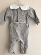 Jacadi grey velvet bodysuit
