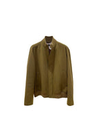 Khaki Cashmere Bomber Jacket